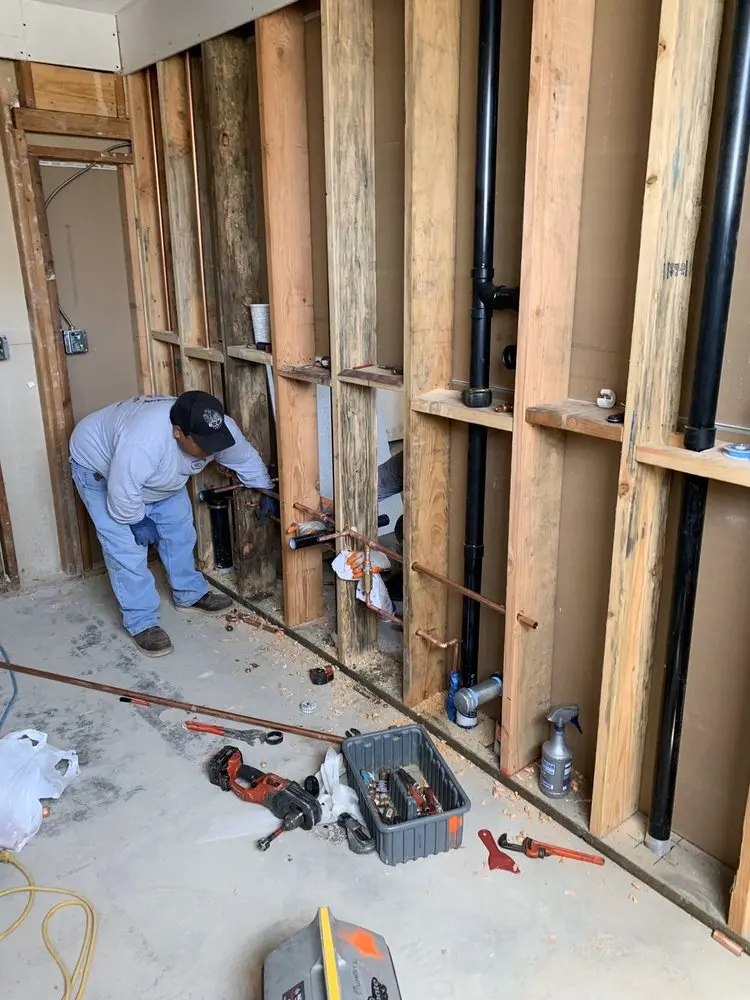 Commercial rough-in plumbing for Water Heater Replacement in West Suffield